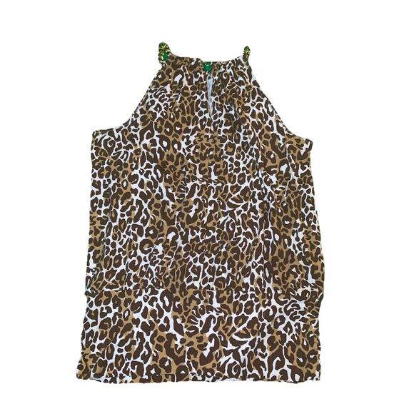 LILLY PULITZER BOWEN HALTER TOP Small MY FAVORITE SPOT CHOCOLATE NWT Retails $98 - Picture 2 of 9